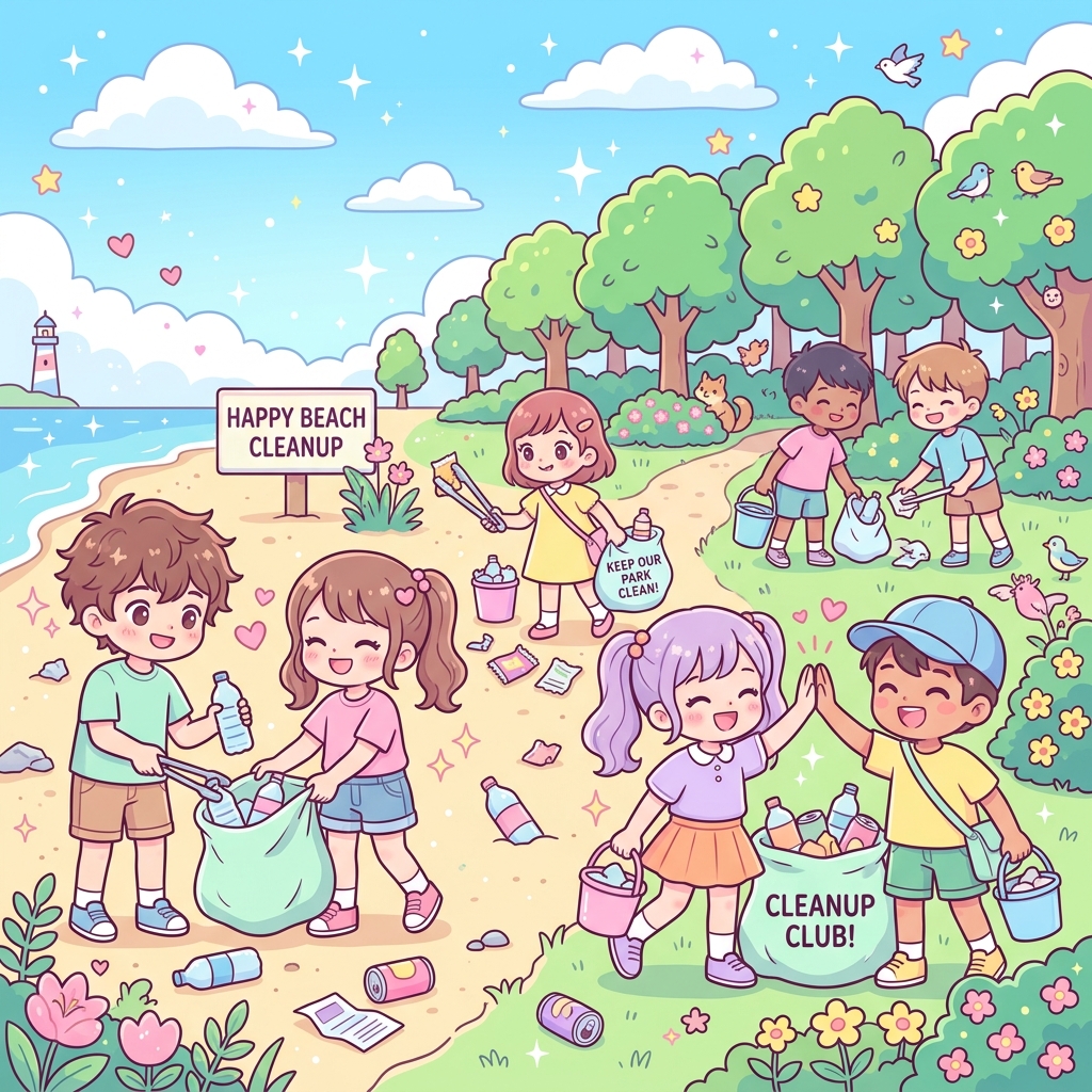 みんなで行うクリーン活動のイメージ